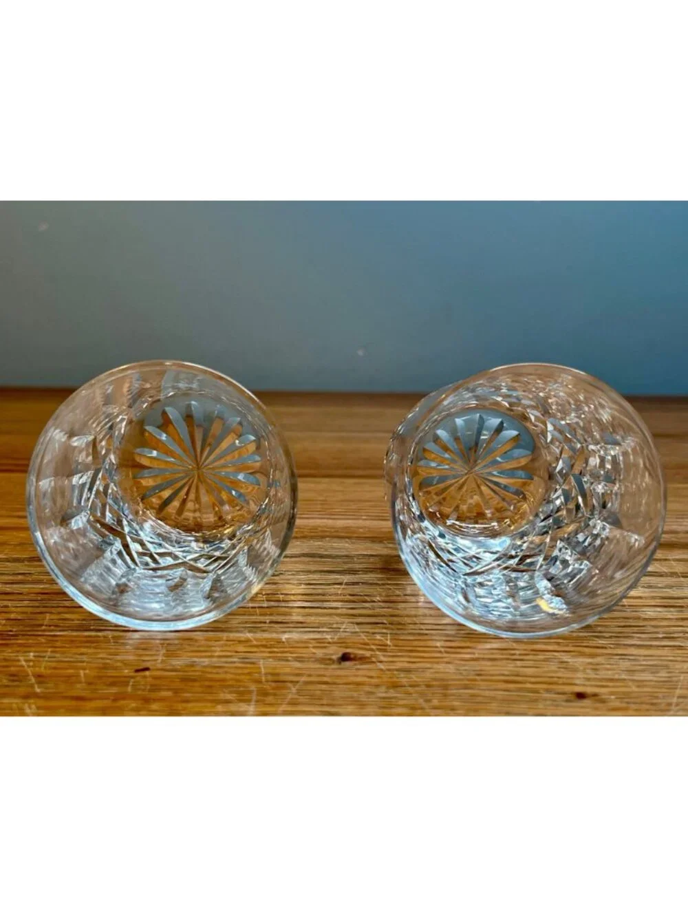 Set of 4 Vintage Waterford Crystal 5 ounce Flat Tumbler Glasses, Lismore Patte